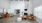 high ceilings in spacious leasing office