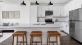kitchen island with stools